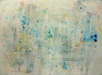 Cosmogonie Blanche (acrylique sur toile 107 x 80 cm)
